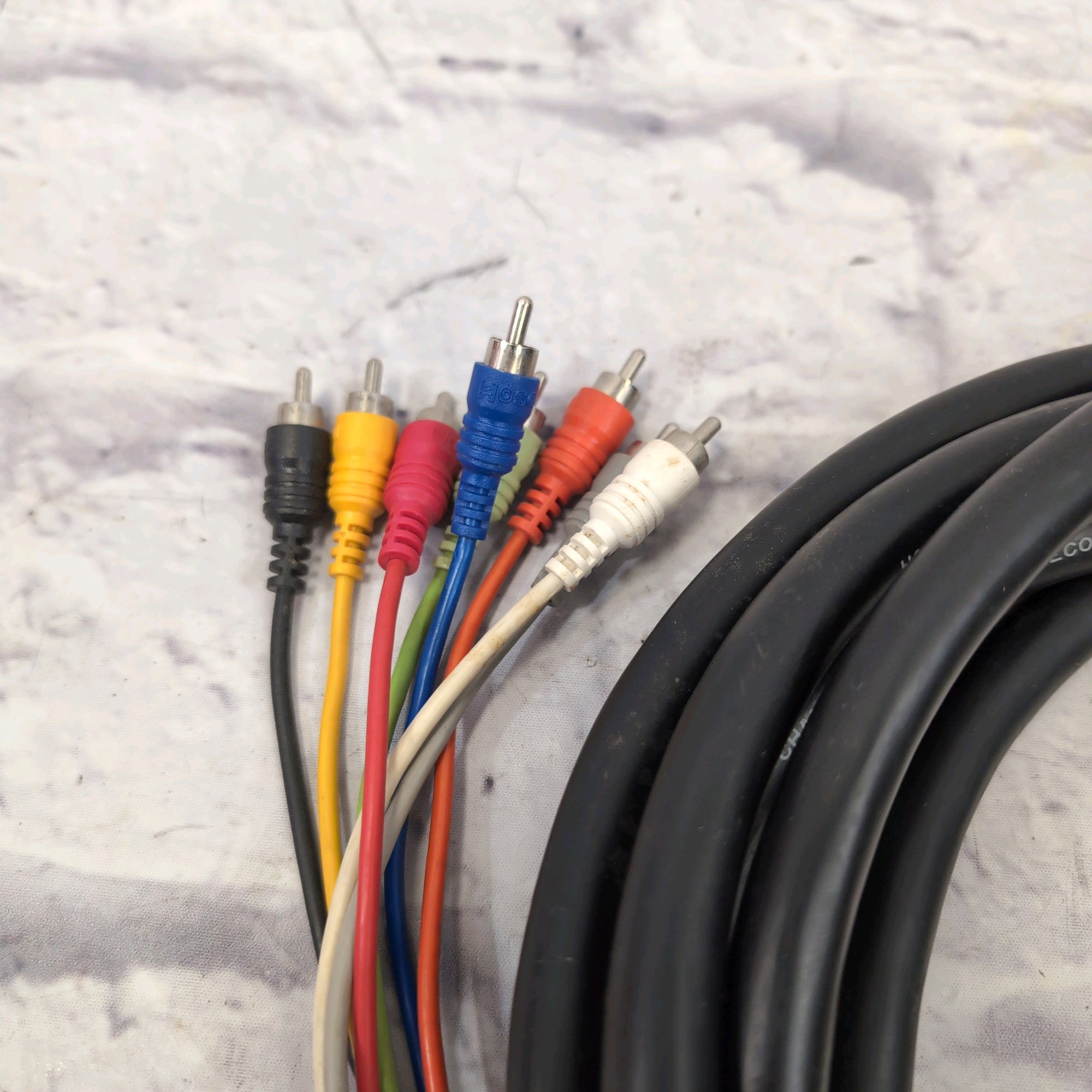 Hosa 15" 15 foot RCA to 1/4" TS 8 Channel Recording Snake