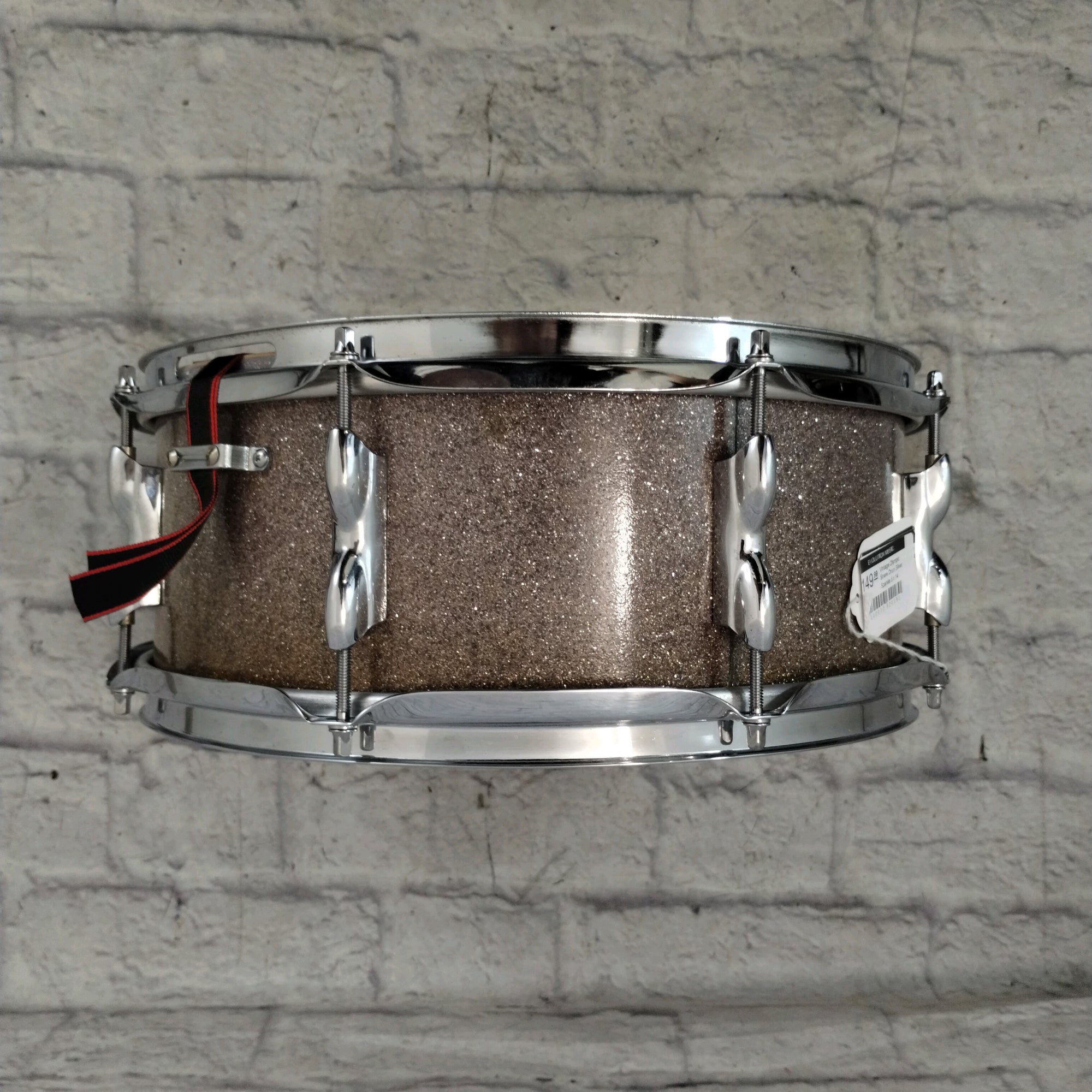 Vintage Olympic Snare Drum Silver Sparkle 5 x 14