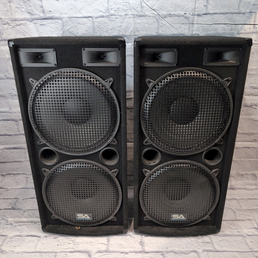 Seismic Audio SA-155.2 2x15 PA Speaker Pair