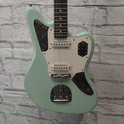 Squier Vintage Modified Jaguar Surf Green Upgraded