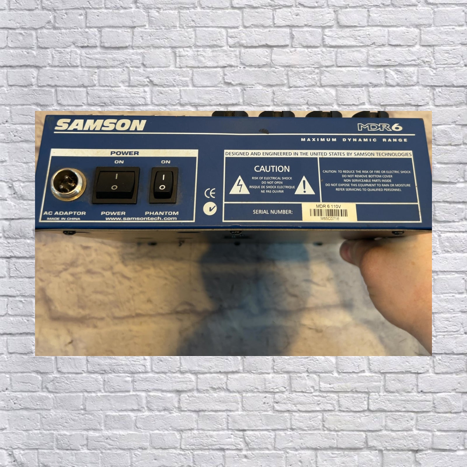 Samson MDR6 6-Channel Mixer with Power Supply