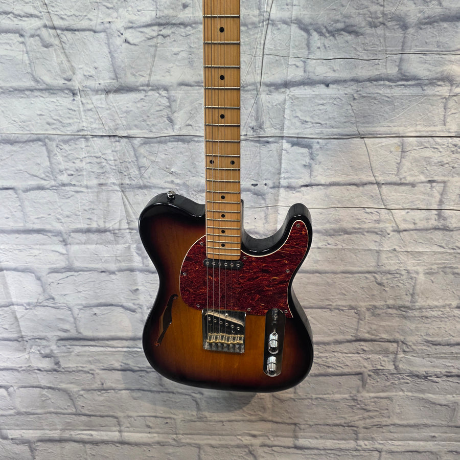 G&L  ASAT Classic Tribute Sunburst Hollow Body Electric Guitar