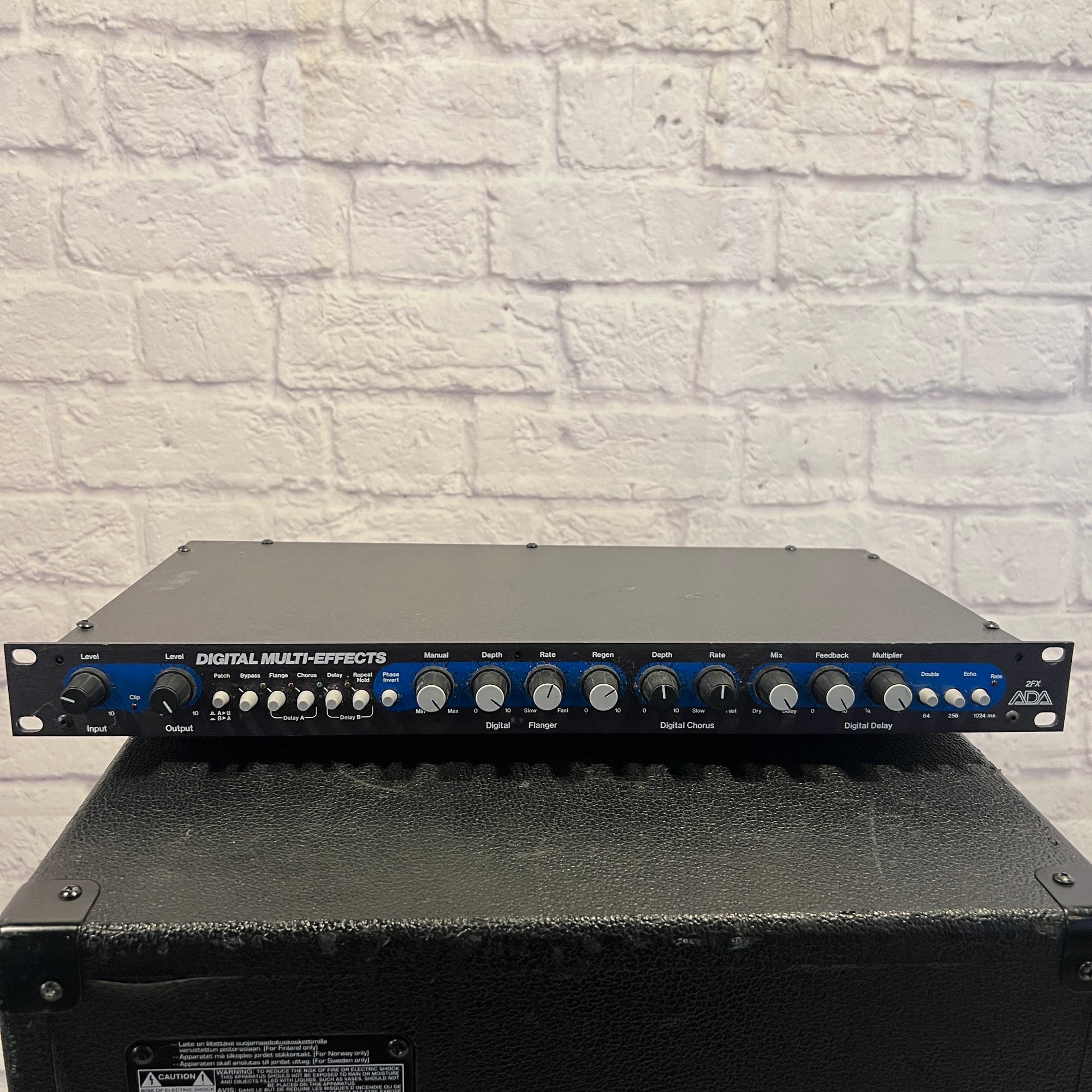 ADA 2FX Rack Multieffects Jerry Garcia For Parts or Repair AS IS