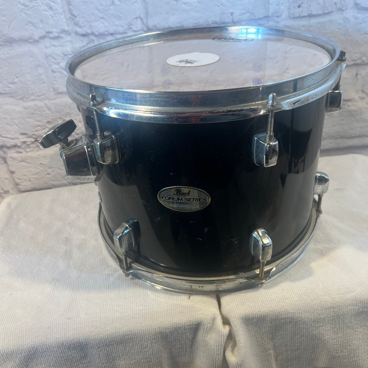 Pearl 12x8 Forum Rack Tom Black