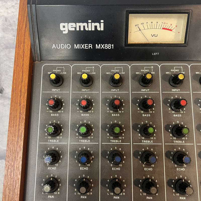 Gemini MX-881 Wood Panel Mixer - Evolution Music