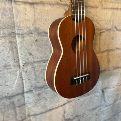 Kala KA-S Satin Mahogany Soprano Ukulele with Padded Gig Bag