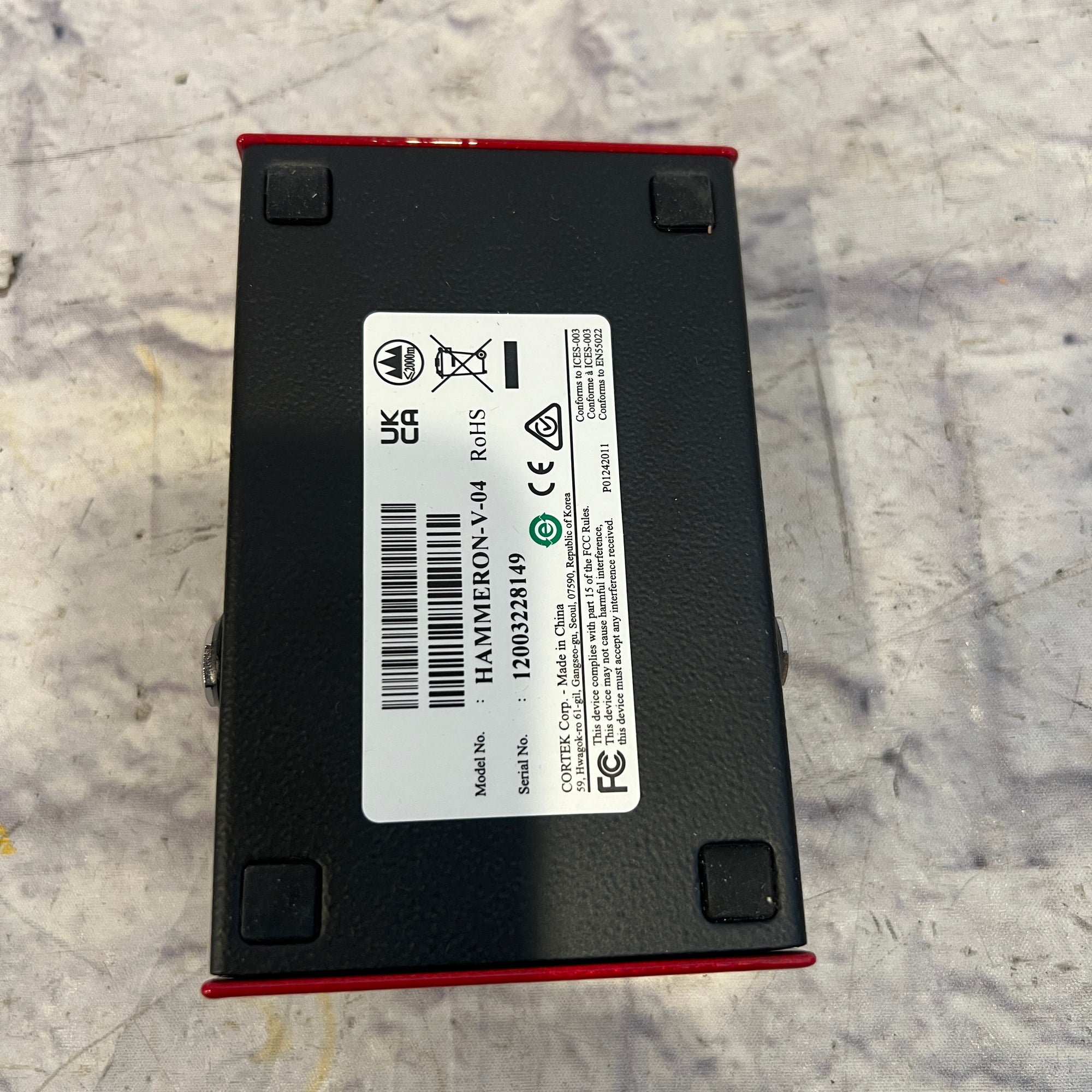 Digitech Hammer On Whammy Pedal