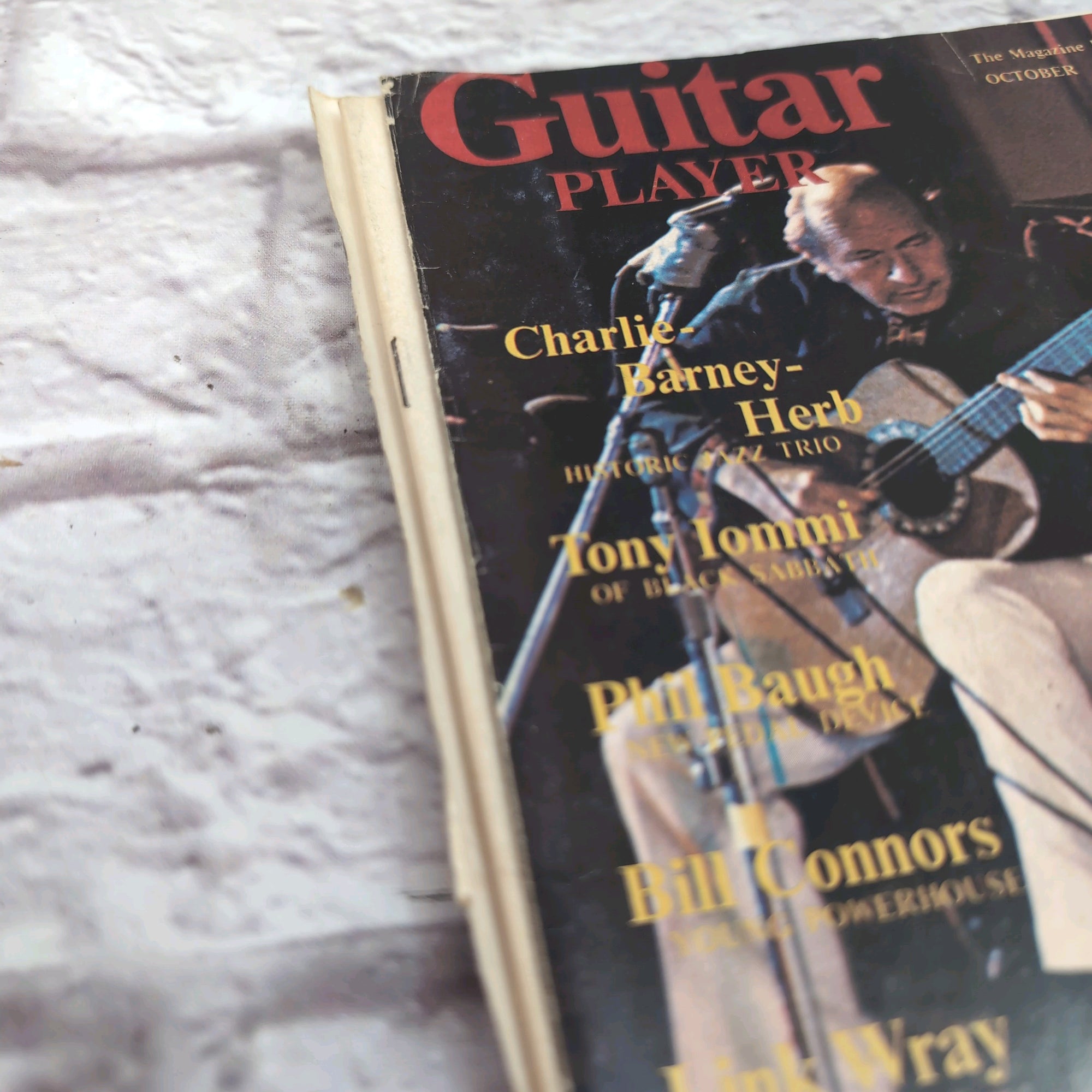 Guitar Player October 1974 Charlie Barney Herb / Tony Iommi Vintage Guitar Magazine