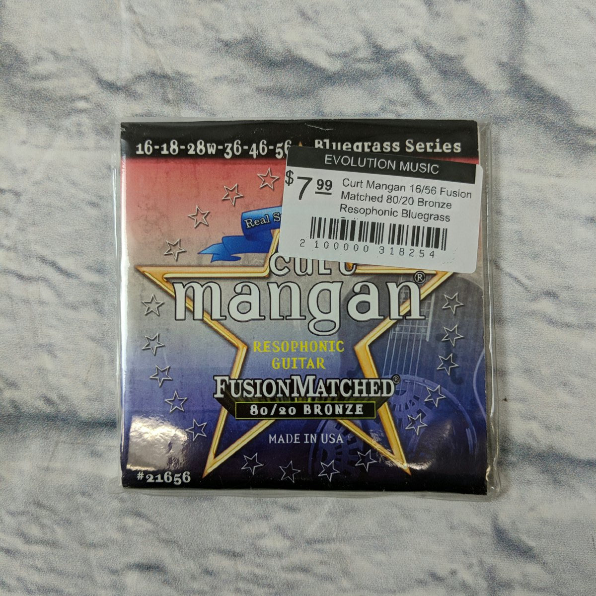 Curt Mangan 16/56 Fusion Matched 80/20 Bronze Resophonic Bluegrass Guitar