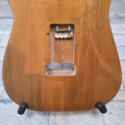 Unknown Strat Style Electric Solid Ash Guitar Body - Natural Finish