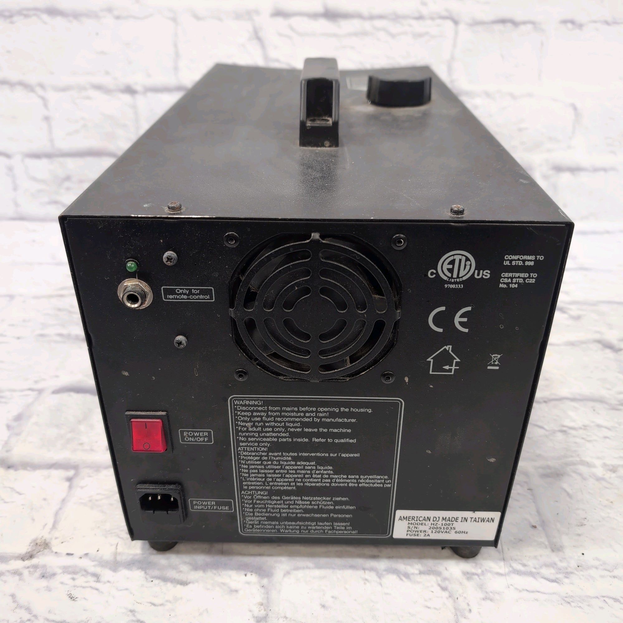 American DJ Haze Generator Fog Machine