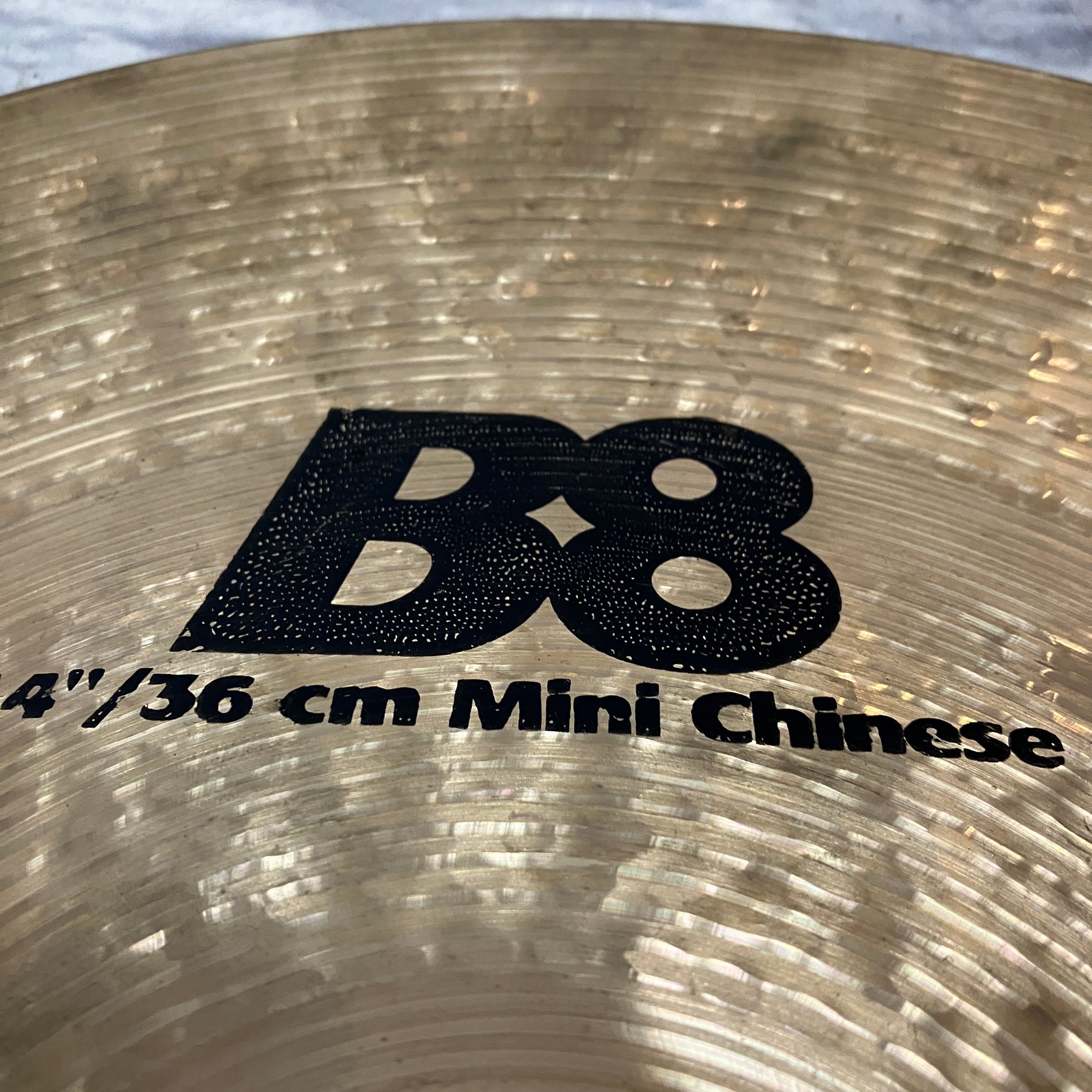 Sabian 14" B8 Mini Chinese Cymbal - Modified