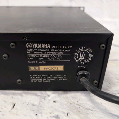 Yamaha TX802 FM Tone Generator DX7 Sounds Rack Synthesizer