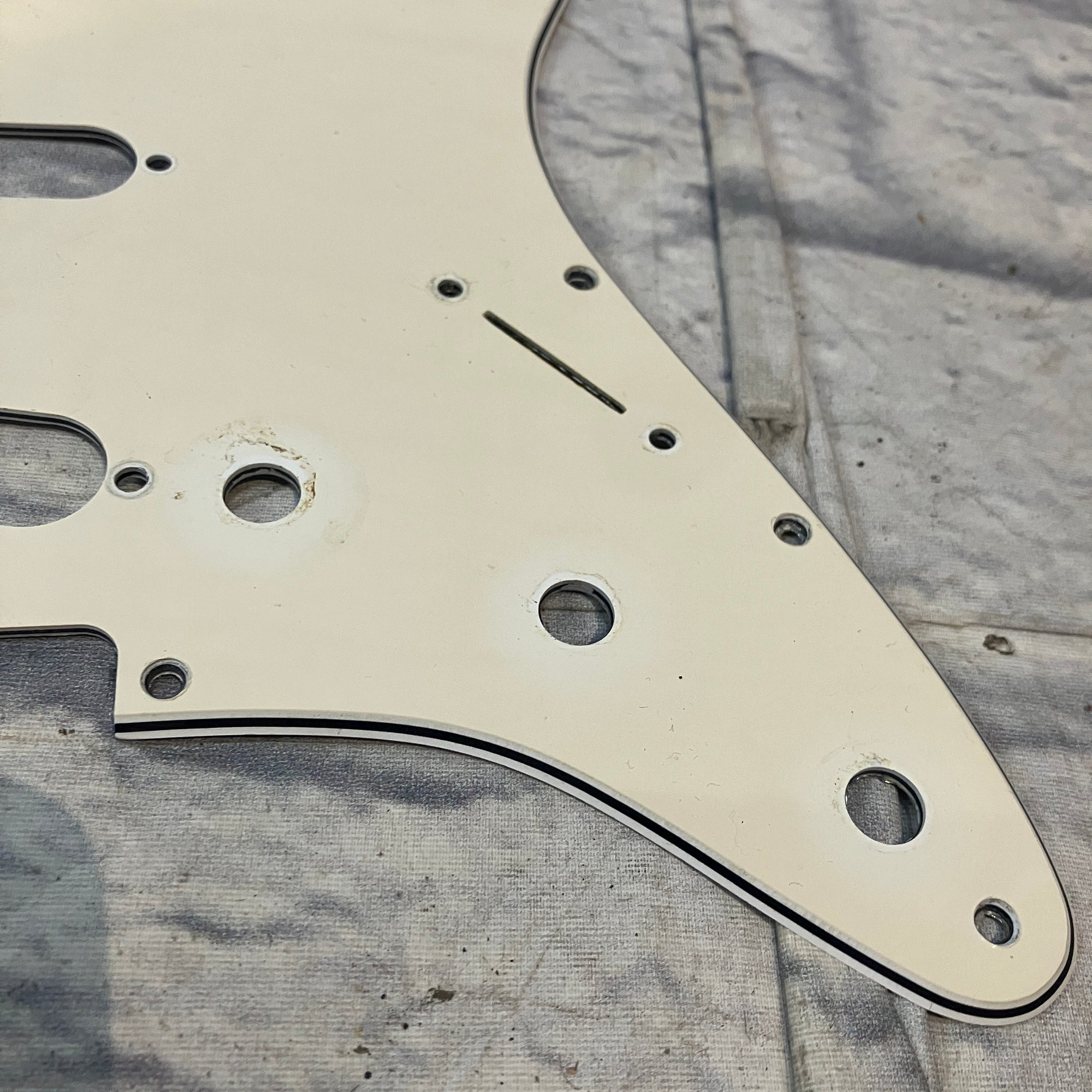 Unknown White Stratocaster Pickguard