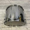 Ludwig 12x15" 8-Lug Chrome over Aluminum w/Rounded Blue Olive B/0 Badge Marching Tom