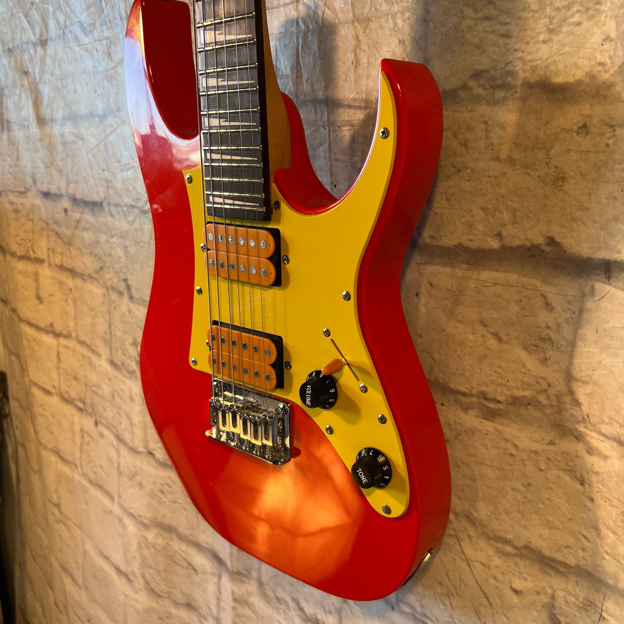 Ibanez Mikro 3/4 Scale Orange Yellow Red Electric Guitar
