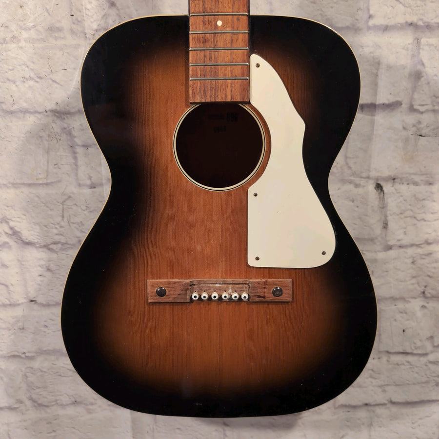 Silvertone Vintage Model 699 Acoustic Guitar Made in Italy