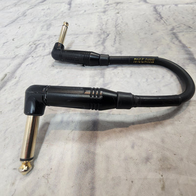 Mogami 10 Inch Patch Cable with Right Angle Ends