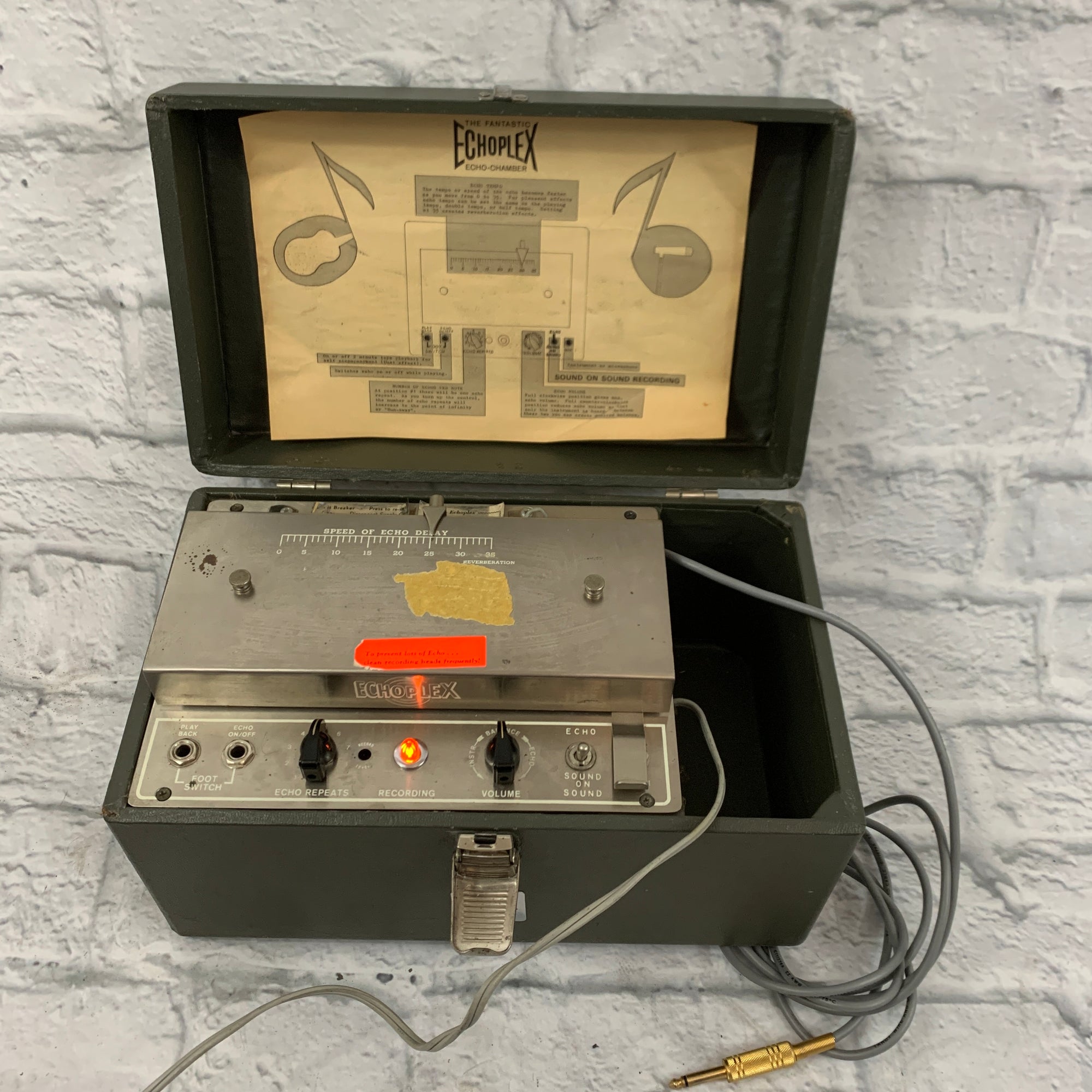 Echoplex EP-2 真空管　Tape Echo 1963 Maestro Echoplex EP-2 / EP-3 Tape Echo – TR Crandall