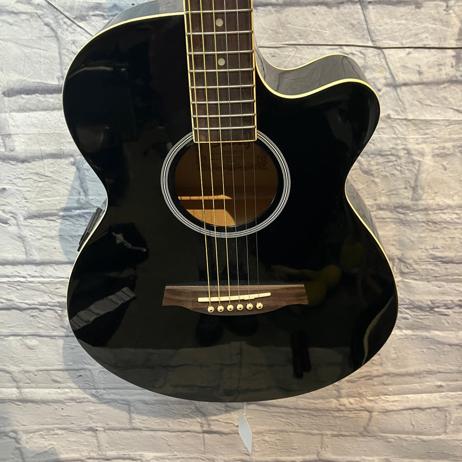 Ibanez AEG5 Thinline Acoustic Guitar Black