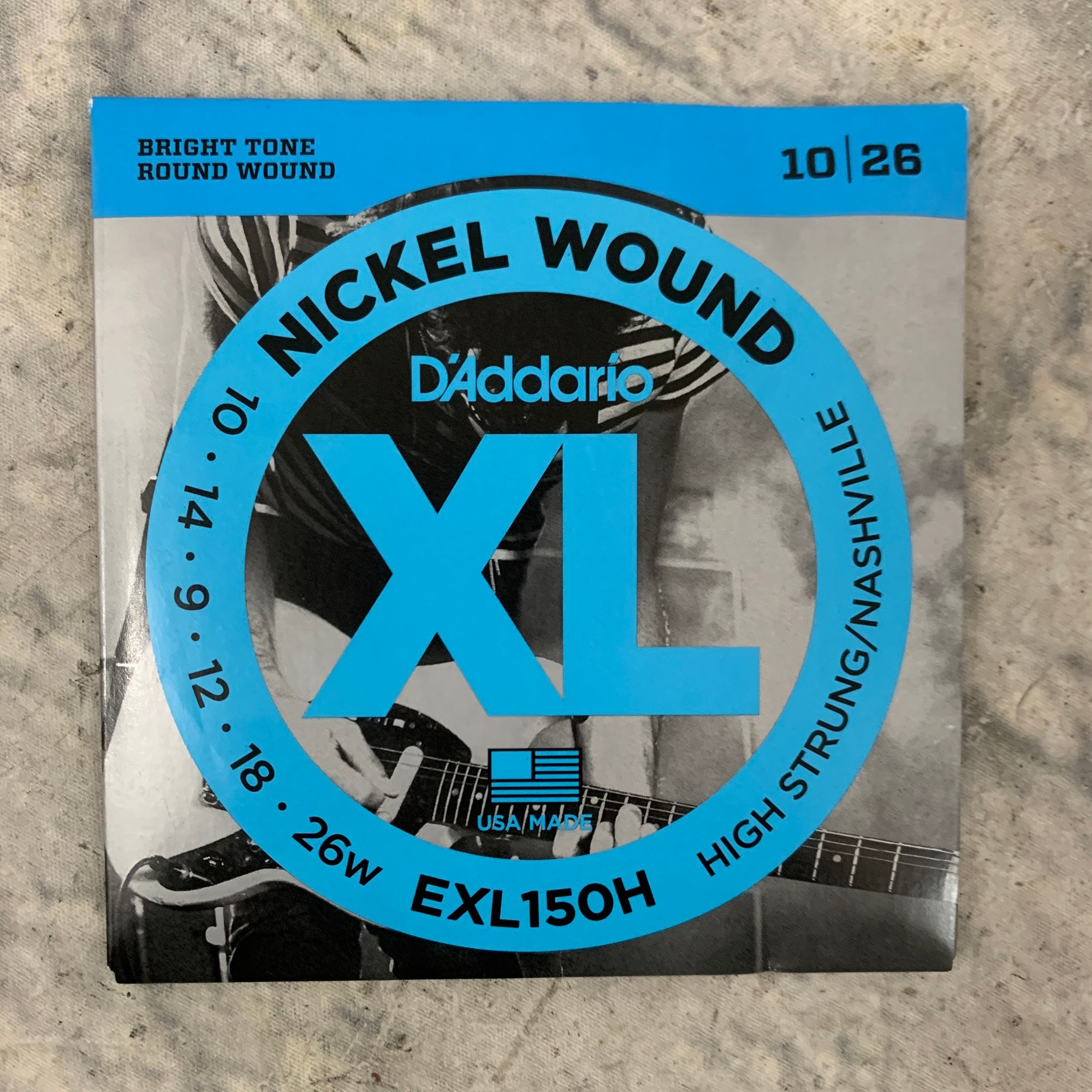 D'Addario EXL150H Nickel Wound High Strung / Nashville Electric Guitar Strings 10-26