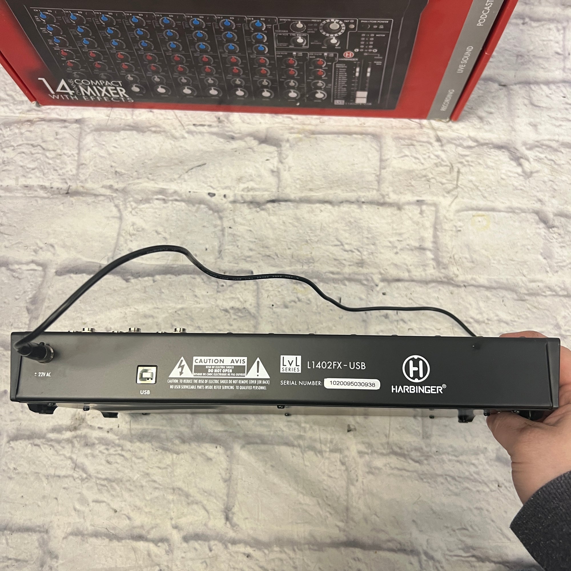 Harbinger L1402FX-USB 14 Channel USB Mixer with Digital Effects