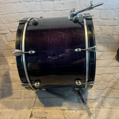 Premier 22 Transparent Purple Made in England  Kick Drum