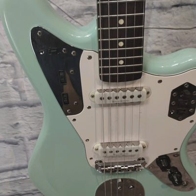 Squier Vintage Modified Jaguar Surf Green Upgraded