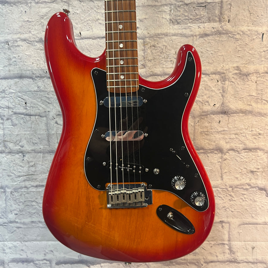 Squier Standard Stratocaster Cherry Burst Upgraded Electric Guitar