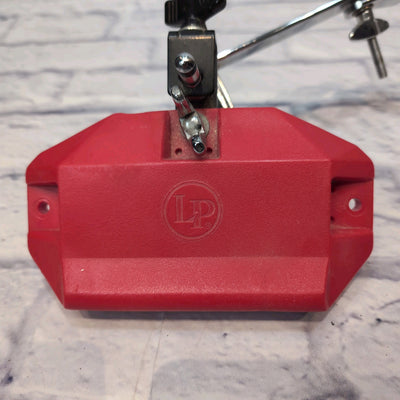 LP Latin Percussion Red Jam Block w/ Mounting Bracket