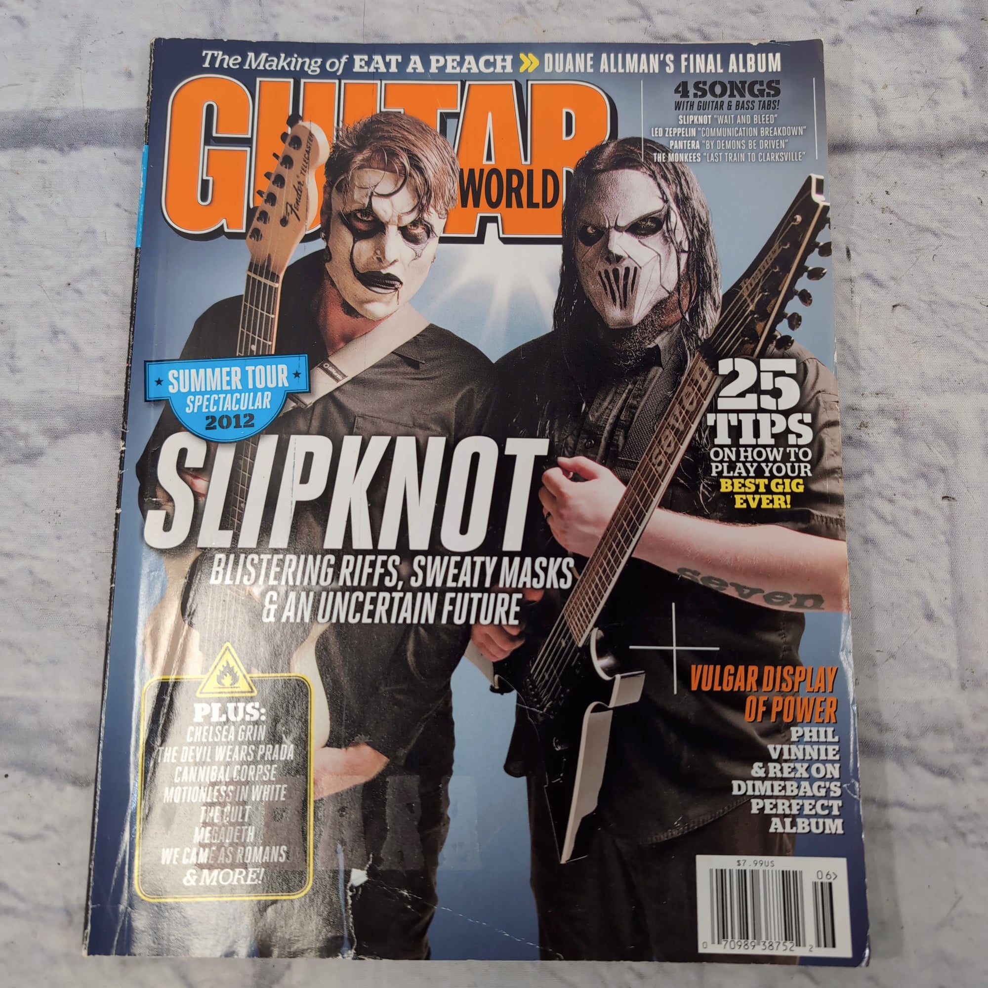 Guitar World June 2012 | Slipknot | Allman Brothers | Summer Tour Blowout Magazine