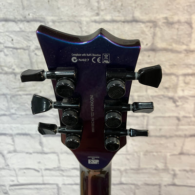ESP LTD EC-1000 Deluxe Violet Andromeda with Case Electric Guitar