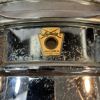 Vintage Ludwig Chrome Snare (With case and Accessories)