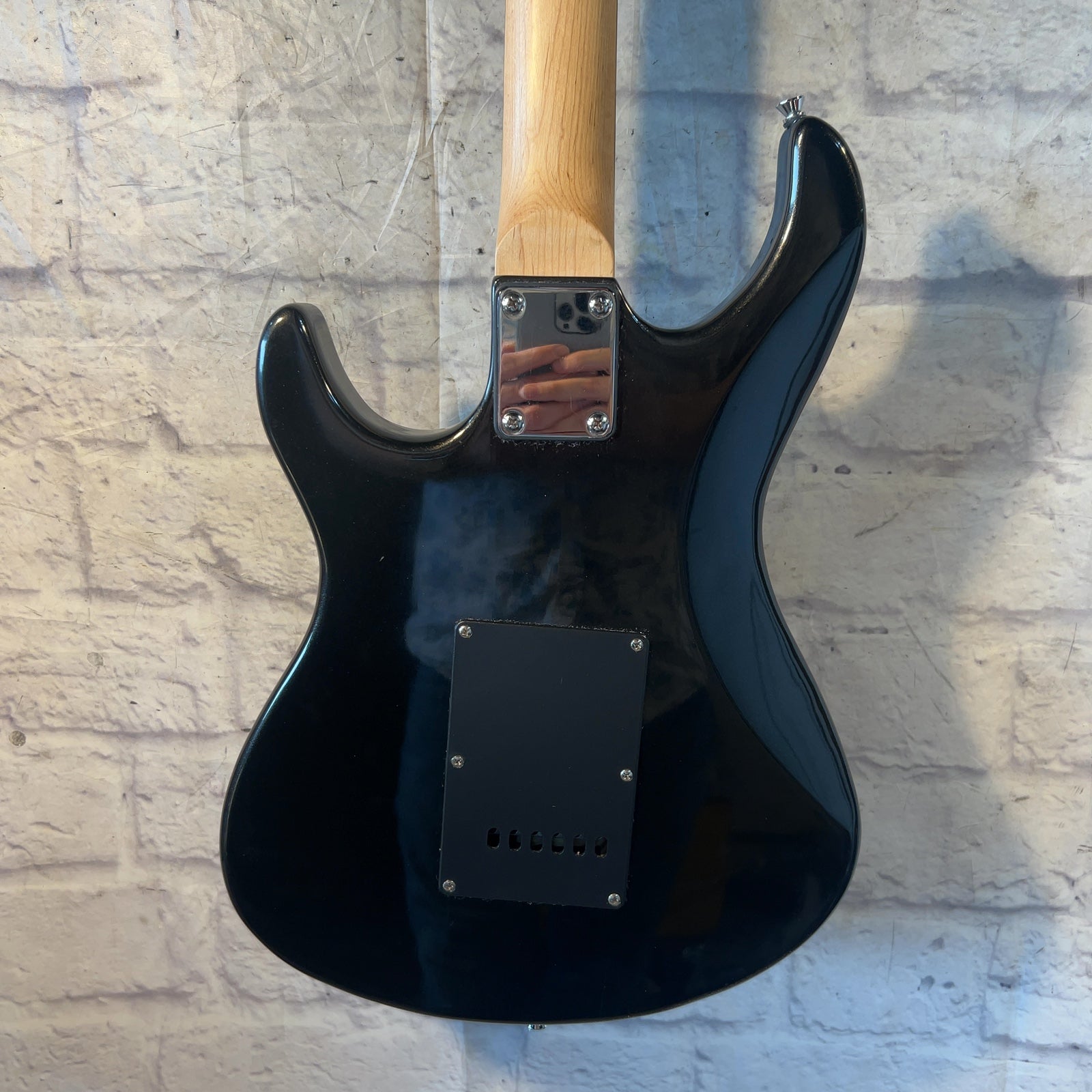 Deltatone Strat Style Black Electric Guitar