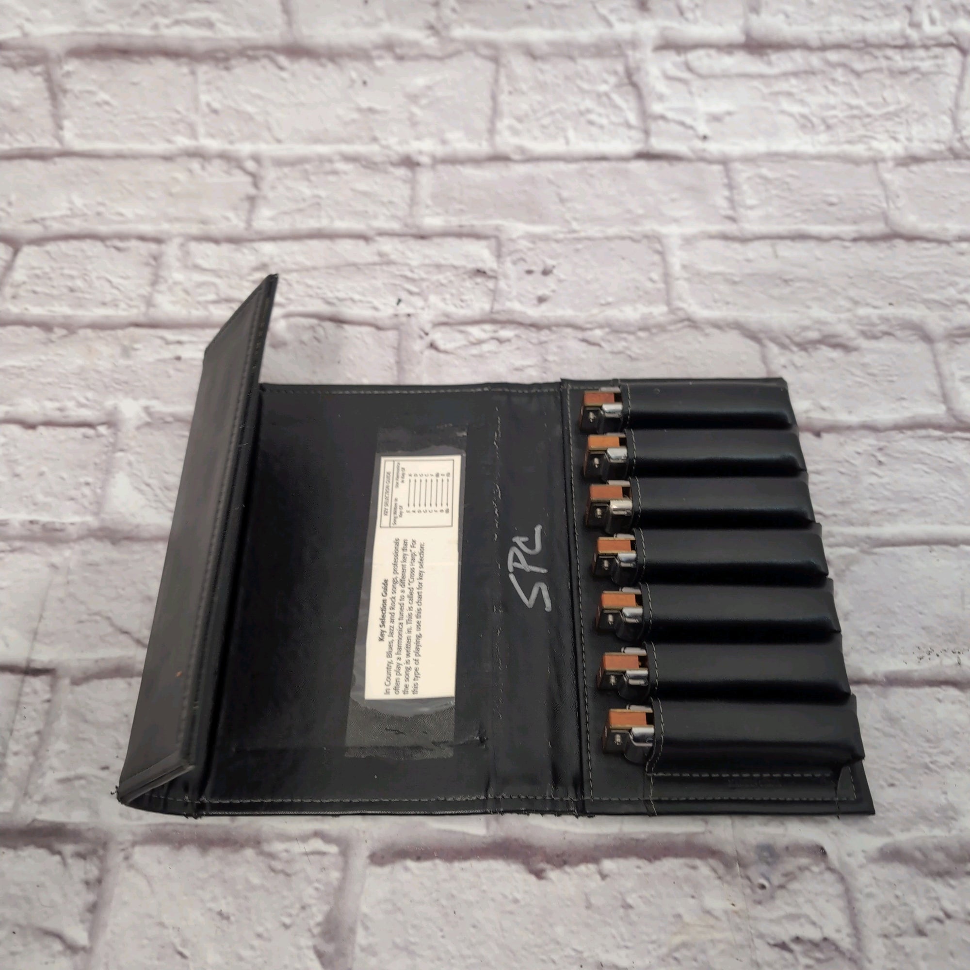 Hohner Blues Harps Harmonica Set - 7 Harmonicas w/ Leather Case