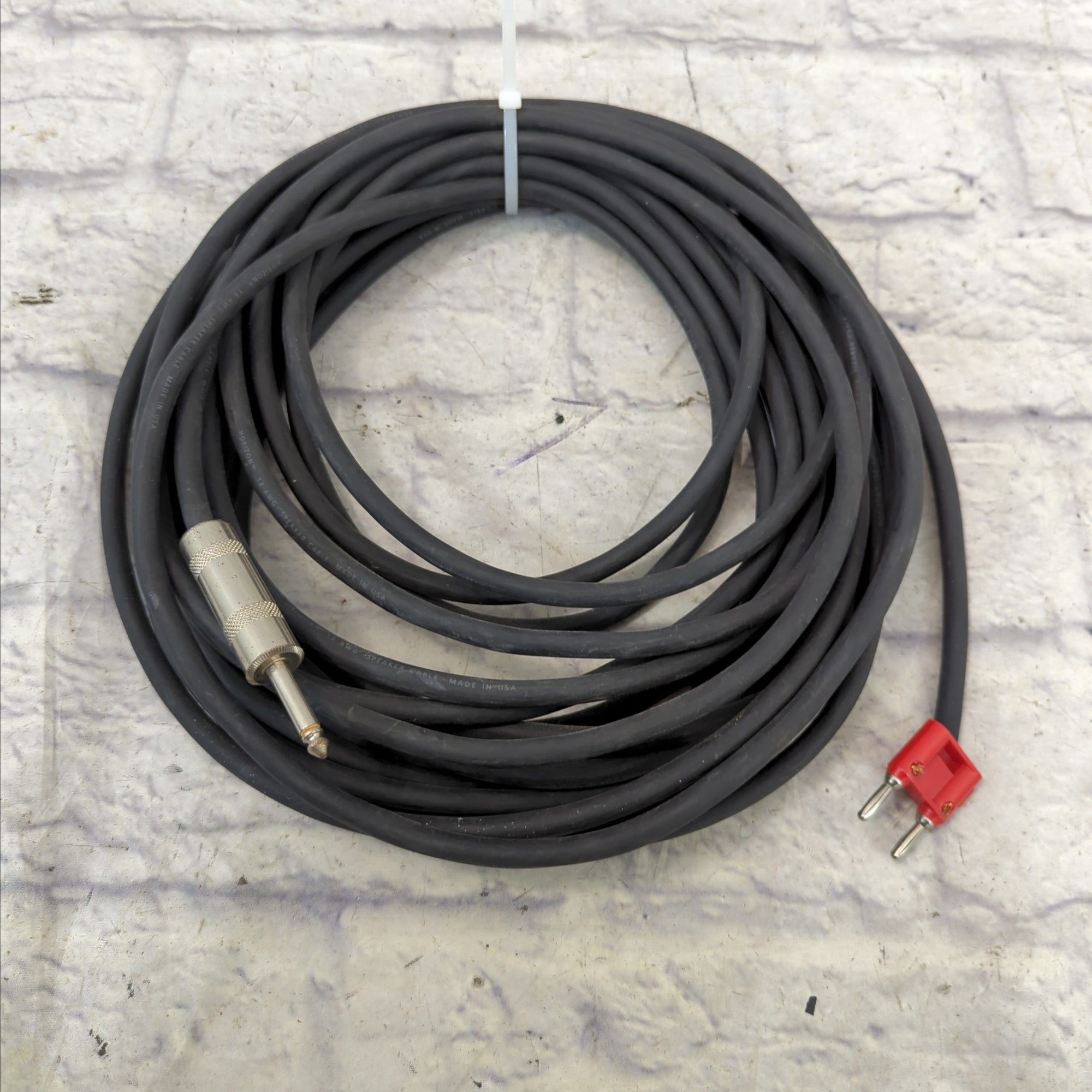 Horizon 14 AWG Speaker Cable 1/4 to Banana Plug 30'