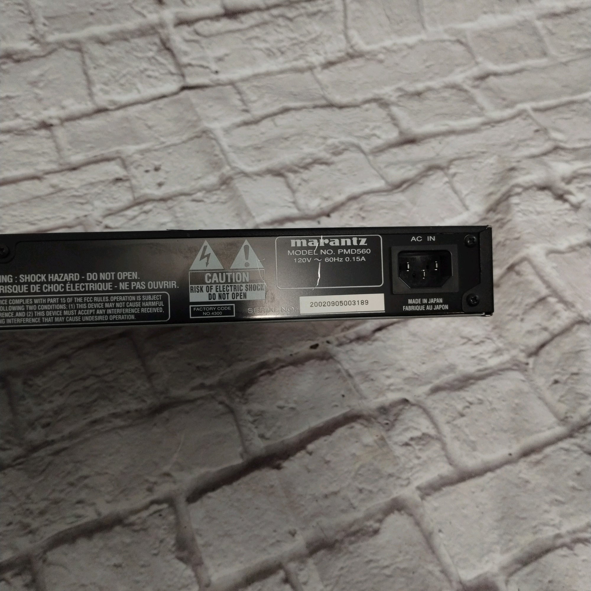 Marantz PMD560 Solid State Recorder