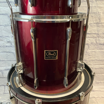 Pearl Export Series Four Piece  Burgundy  Drums