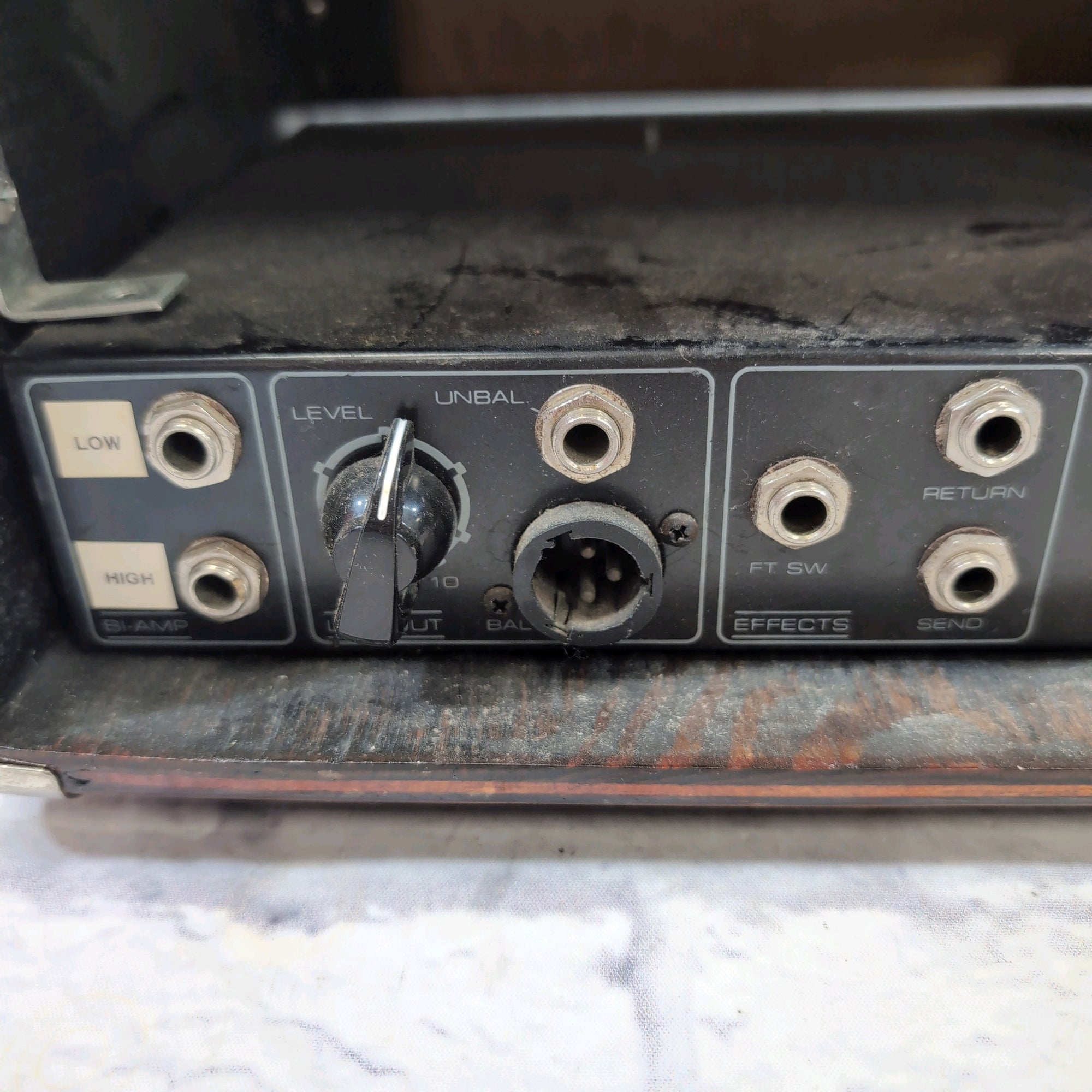 Crate B150 Bass Amp Head Rehoused in Stained Wood Cabinet