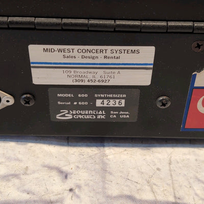 Sequential Circuits Prophet 600 Analog Synth w/ Gigskinz Case