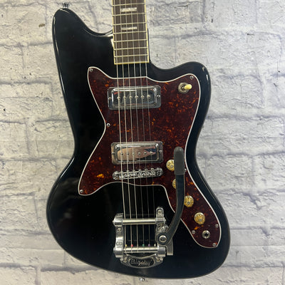 Silvertone Silhouette 1478 with Licensed Bigsby Electric Guitar