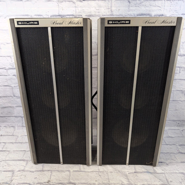Vintage 1960s Shure Vocal Master VA 301S Speaker Columns Evolution Music