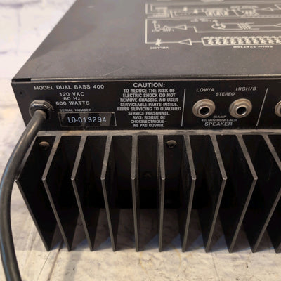 Fender BXR Dual Bass 400 Rack Mount Bass Amp Head