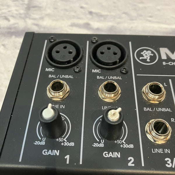 Model 8 Mix Mackie Mix8 8-Channel Compact Mixer - Evolution Music