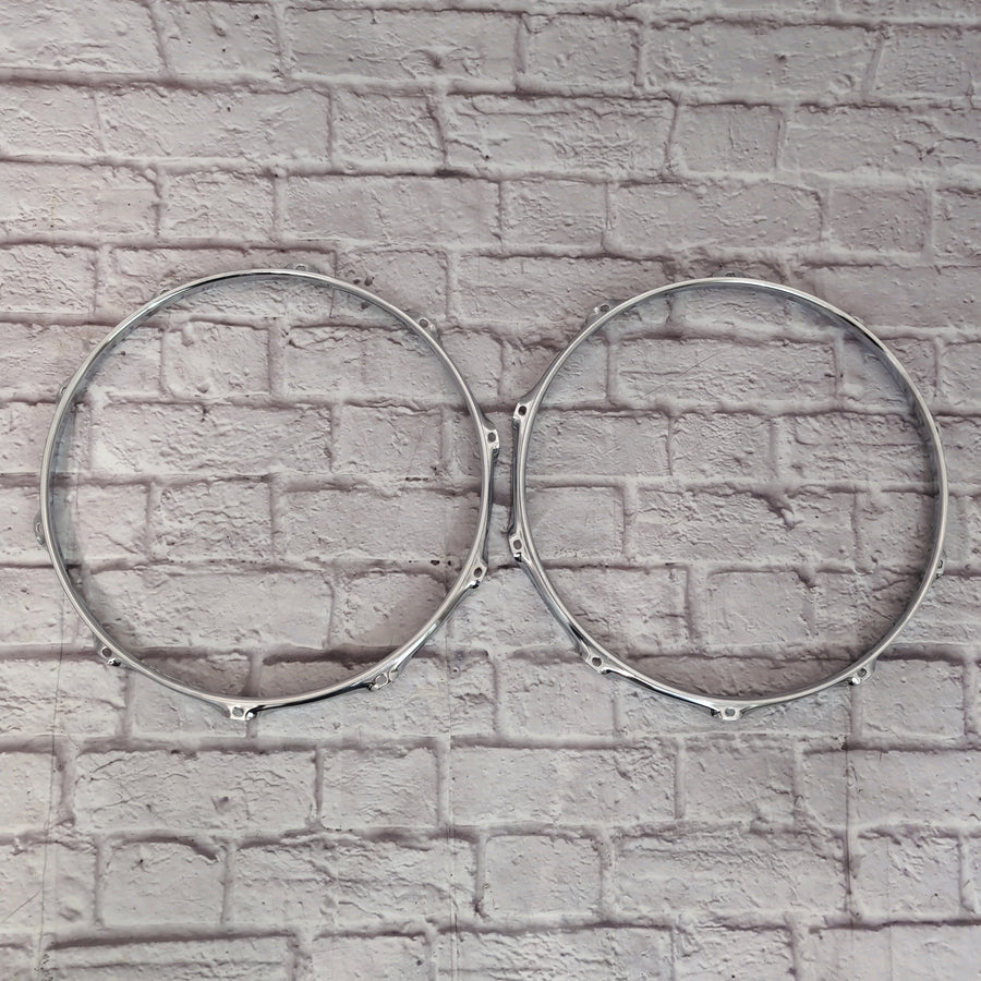 DW Performance Series 14" Snare Drum 10 Lug Drum Hoop Rim (Pair)