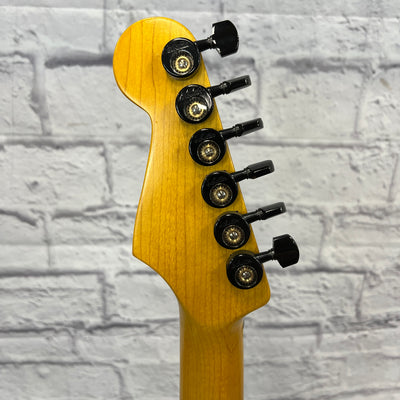Unknown Partscaster Strat Style Electric Guitar Blue
