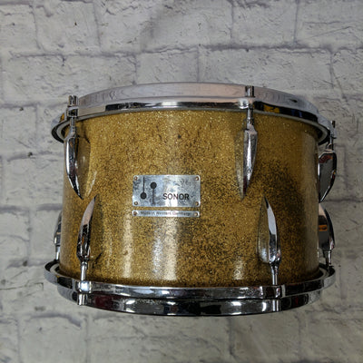 Sonor 13" by 8" 1960s Teardrop Gold Sparkle 22xnull" Rack Tom