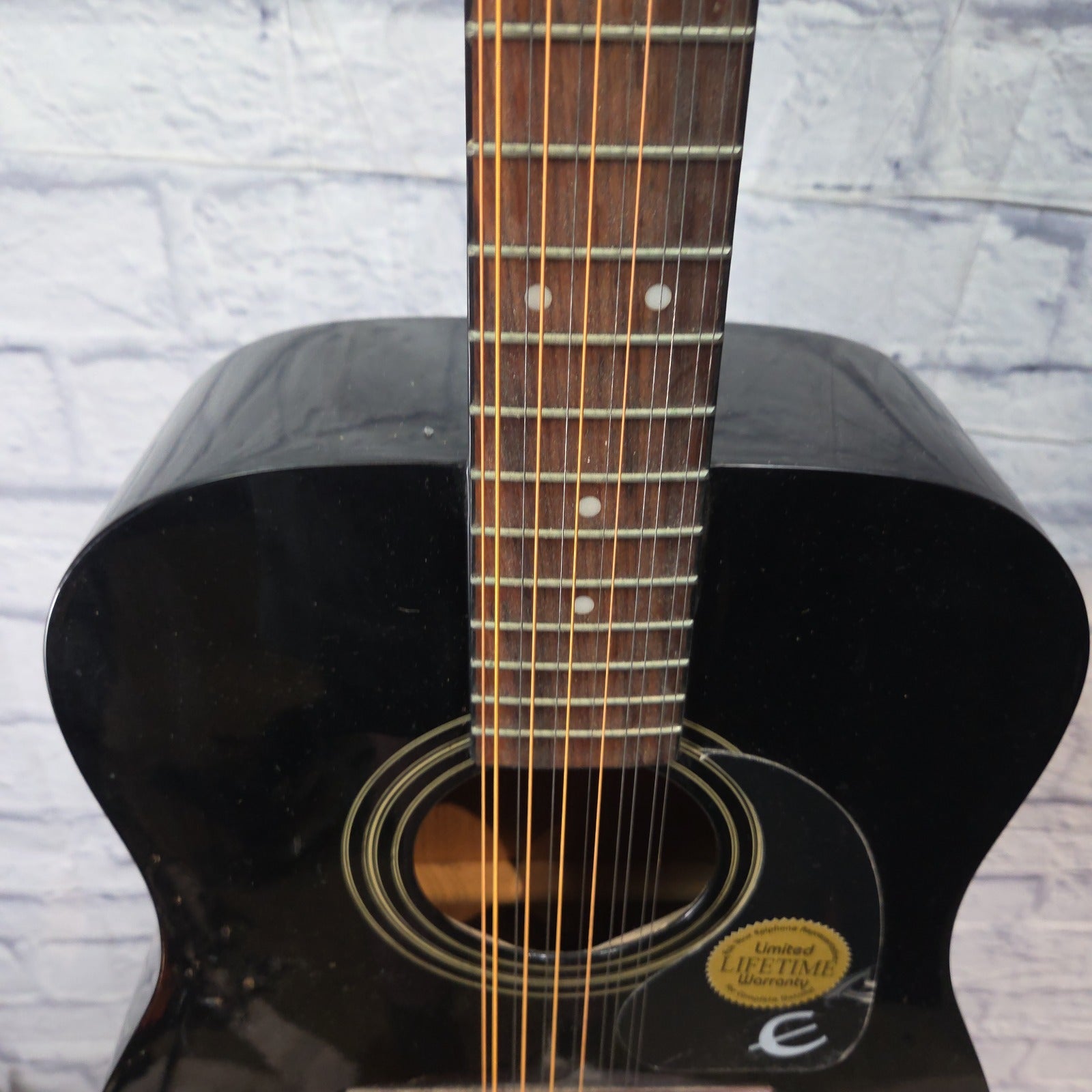 Epiphone PR-100-12/BK 12 String Acoustic Guitar