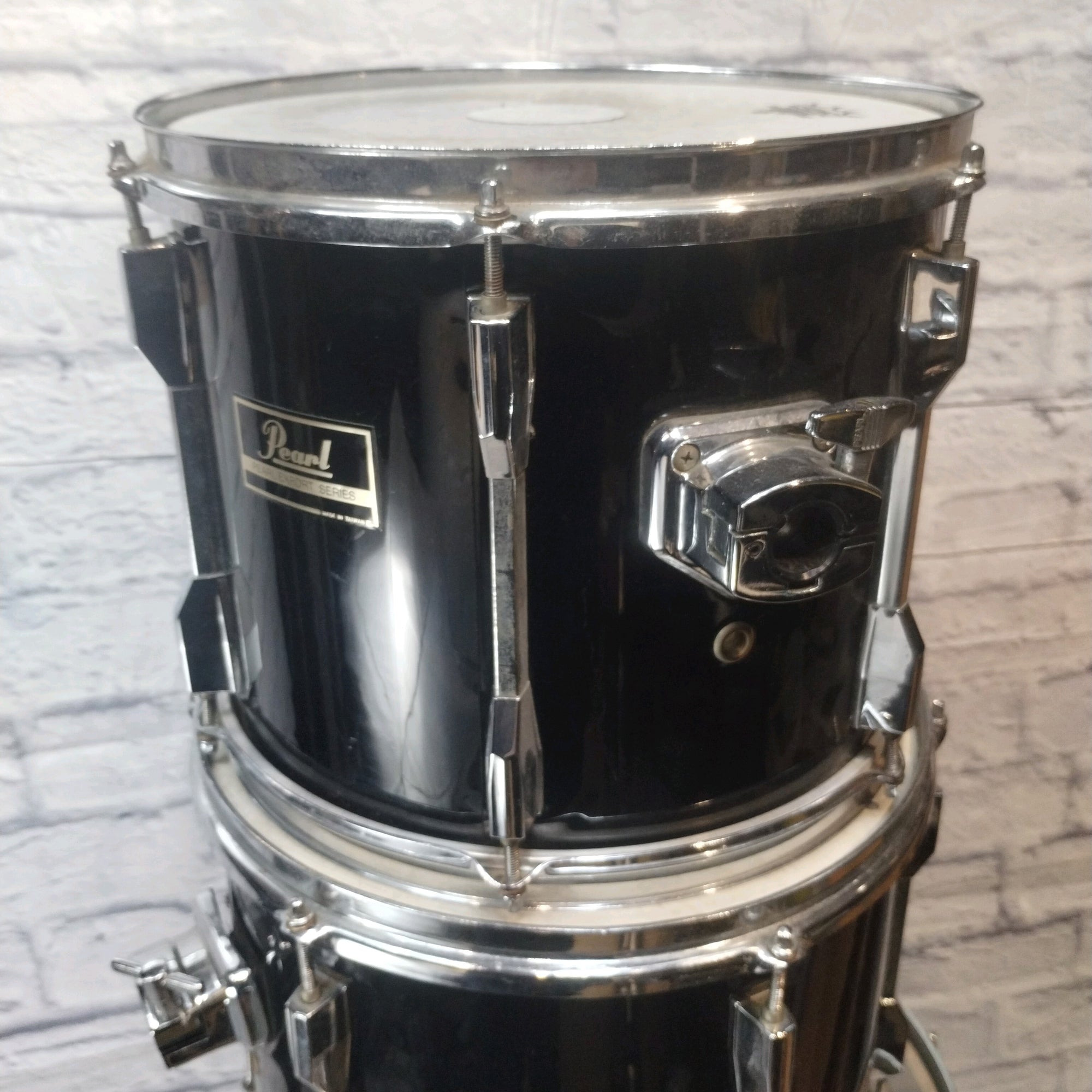 Pearl Export Black Drum Kit and Rack 12 13 16 22