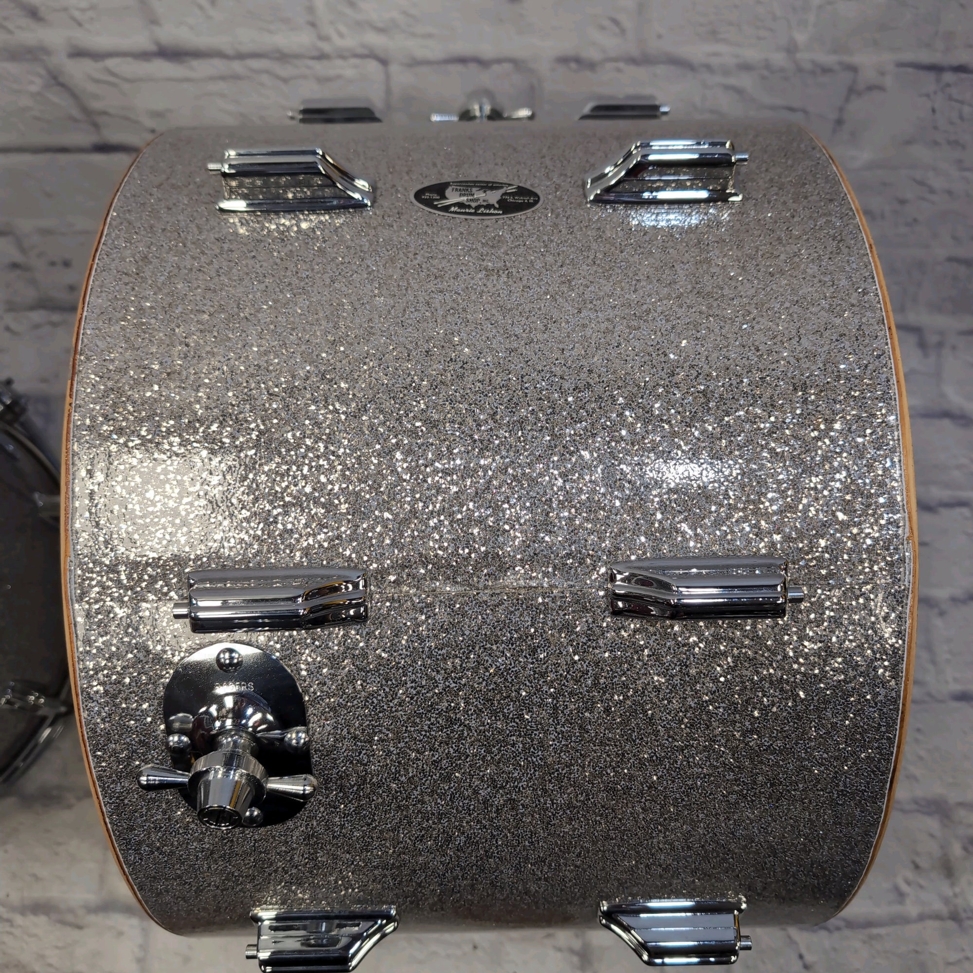 Rogers Silver Sparkle Holiday 3pc Drum Kit Vintage 1960s